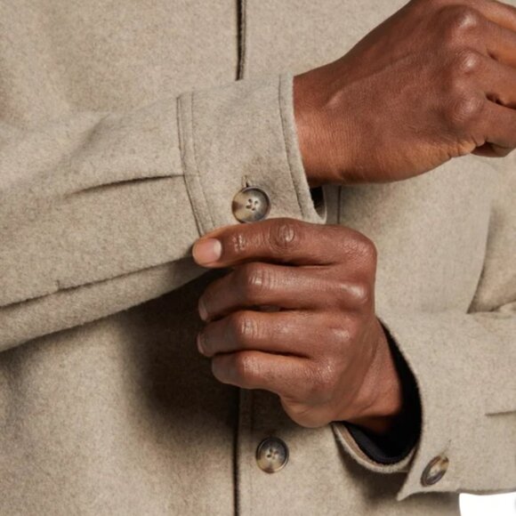 NWT Banana Republic Men's Heritage Shirt Jacket, Tan - Picture 6 of 12
